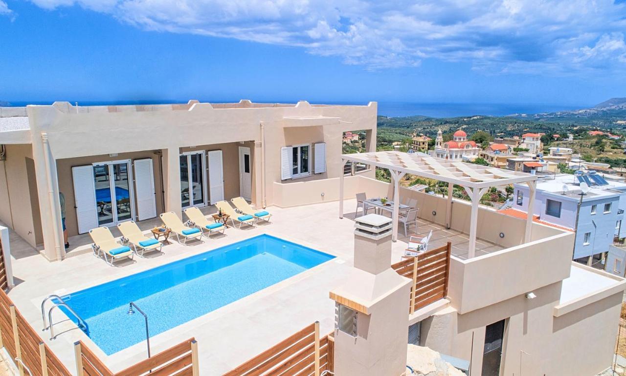 Villa Di Giorgio Heated Pool Kournás Exterior foto